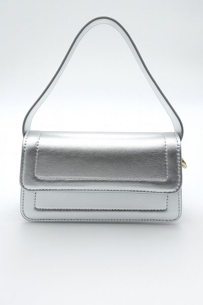 Silblack Faux Leather Shoulder and Hand Bag – Stylish Design, Double Strap Model Suitable for Daily Use