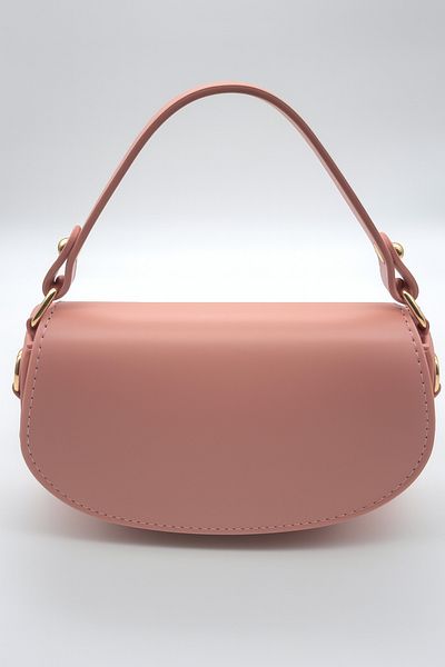 Silblack Faux Leather Women's Shoulder and Hand Bag – Oval Design, Double Strap, Modern and Stylish Model