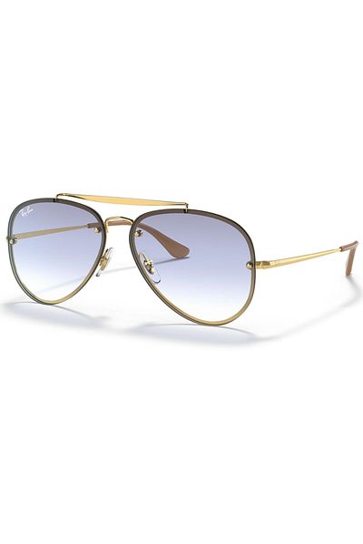 Ray-Ban Unisex Sunglasses Blaze Aviator Gold Medium Gradient Rb3584n 001/19 58-13