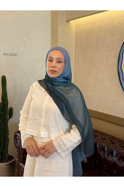 Modakaşmir شال القمر بنمط التدرج المتوهج