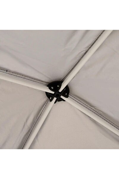 Mercaton Garden/terrace pavilion, steel frame, Oxford material, foldable, brown, 2.97×2.97×2