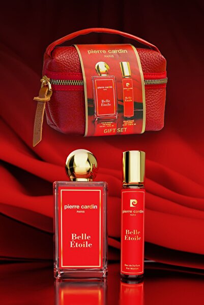 Pierre Cardin Belle Etoile EDP Çantalı Parfüm Seti|Oryantal, Çiçeksi|Portakal, Safran, Yasemin, Lavanta, Sedir