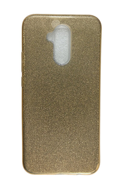 OEM Husă compatibilă cu Huawei Mate 20 Lite, silicon cu sclipici, aurie