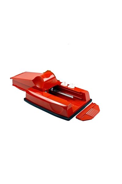 KlaussTech Manual Tobacco Injector with 2 Tubes, 13.2 x 10 x 6.5 cm, 2 Spare Nozzles, Modern, Red