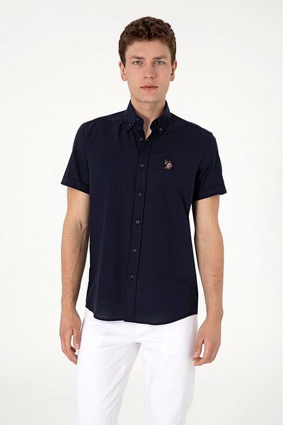 U.S. Polo Assn. Мъжка риза Elfygl025y U.S. Polo Assn 2083854 Тъмносиня