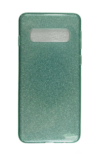 OEM Θήκη συμβατή με Samsung Galaxy S10 Plus, Glitter Silicone, Πράσινο