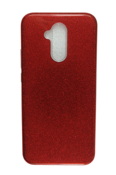 OEM Θήκη συμβατή με Huawei Mate 20 Lite, Glitter Silicone, Κόκκινο