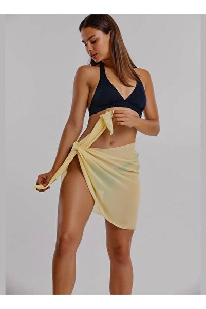 quella atelier Butter Yellow Chiffon Pareo