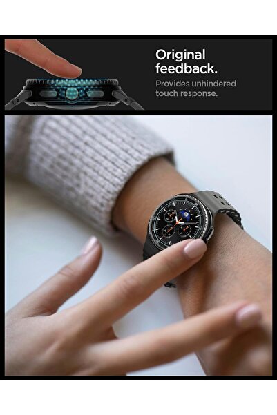 Spigen GLAStR EZ Fit for Galaxy Watch 8 Classic 46mm Screen Protector with Align install kit 2 Pack