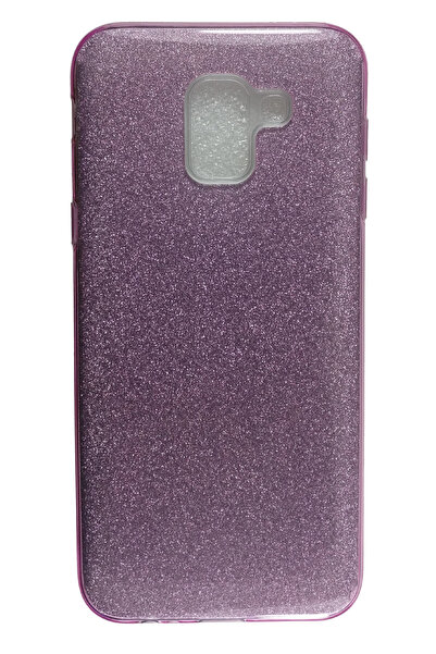 OEM Carcasă compatibilă cu Samsung A6 (2018), silicon cu sclipici, violet