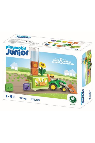 Playmobil - Junior development through play Tractor with loader and seed drill