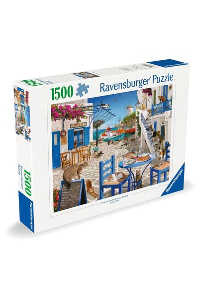 RAVENSBURGER - Puzzle Cats in Mykonos Greece 1500 pieces