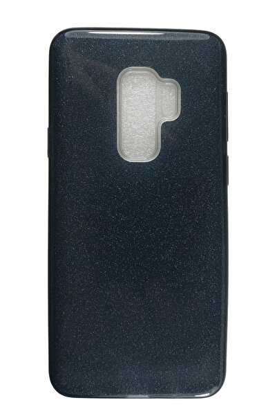 OEM Carcasă compatibilă cu Samsung Galaxy S9 Plus, silicon cu sclipici, neagră