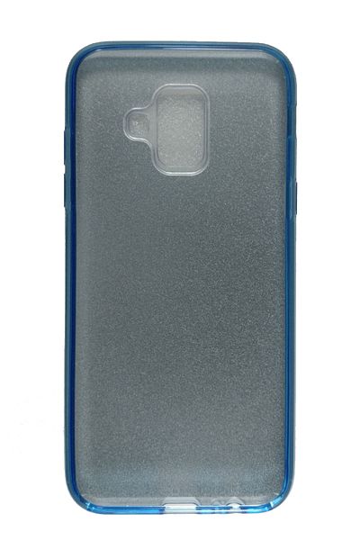 OEM Carcasă compatibilă cu Samsung A6 (2018), silicon cu sclipici, albastră