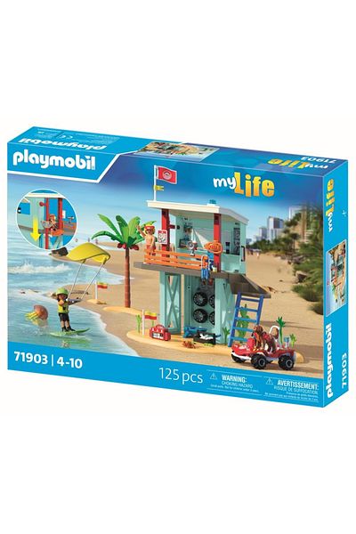 Playmobil - Lifeguard tower and beach vehicle role play toy