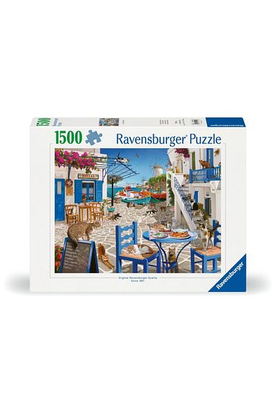 RAVENSBURGER - Puzzle Cats in Mykonos Greece 1500 pieces