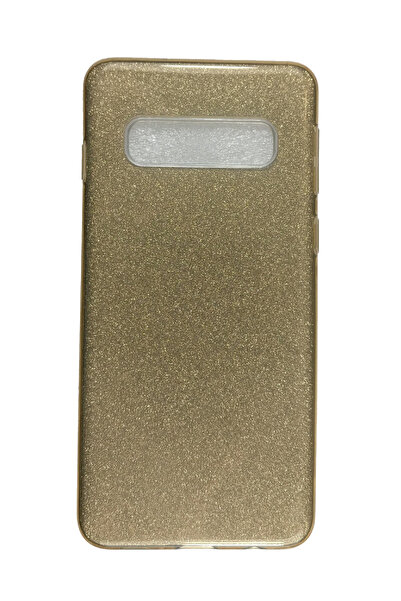 OEM Carcasă compatibilă cu Samsung Galaxy S10, silicon cu sclipici, auriu