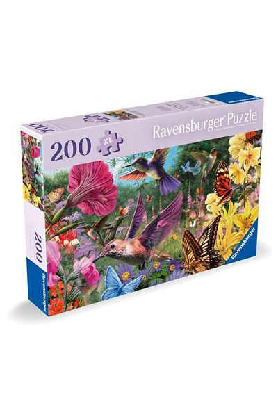 RAVENSBURGER - Puzzle for the elderly Hummingbirds and butterflies, 200 large XL pieces