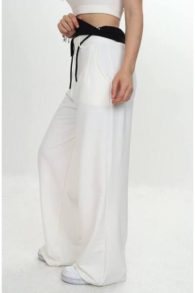 Joui Co Girl's 100% Cotton Garnished Trousers-291