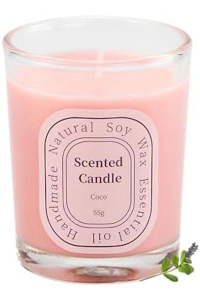 ruidisen Scented Candles, Aromatherapy Jar Candle Air Freshener for Home Office Decor 55g-Coco