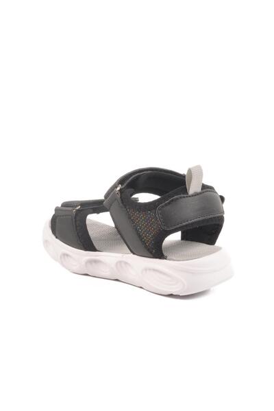 WALKWAY Ba & Ba 018127 P Black-Grey Children's Sandals