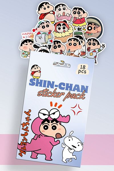Planet Butik Shin-Chan Boxed Sticker Set of 18