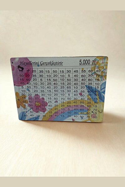 YOMNA Parabox Hayallerini Gerçekleştir Kumbara - 5000 TL Hedefli Ahşap Para B...