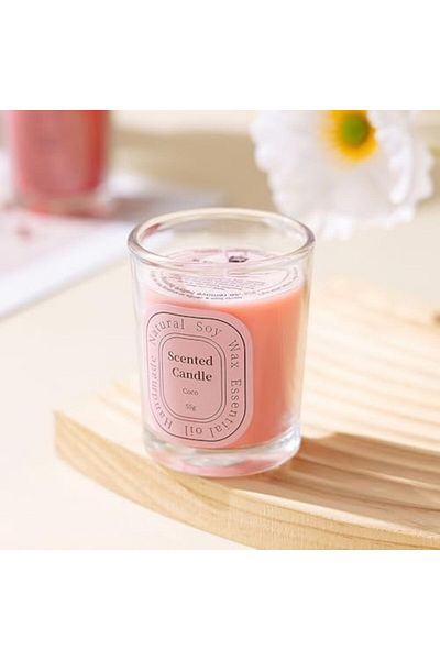ruidisen Scented Candles, Aromatherapy Jar Candle Air Freshener for Home Office Decor 55g-Coco