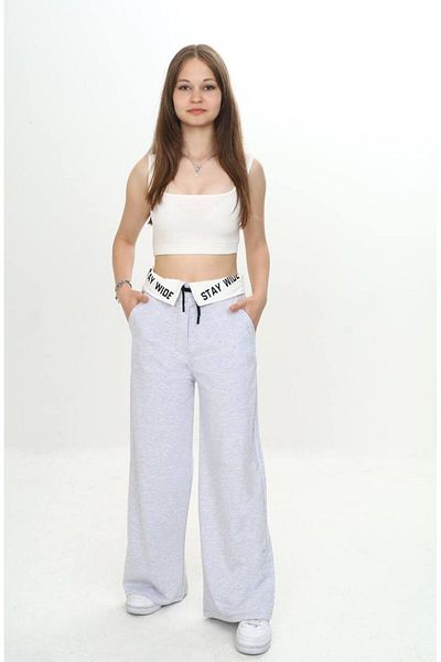Joui Co Girl's 100% Cotton Garnished Trousers-291