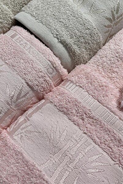 Çeyiz Diyarı Σετ οικογενειακής ρόμπας Diamond Bamboo 10 τεμαχίων Μπεζ πούδρα