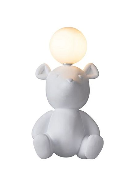 LUXXO Aplica pentru camera copilului, de interior, IP44, Polar Bear, 1xG4, Alba