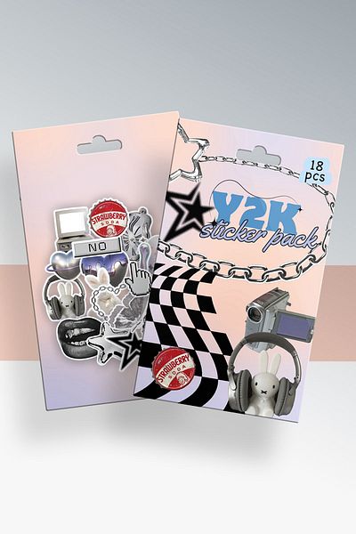 Planet Butik Y2K Boxed Sticker Set of 18