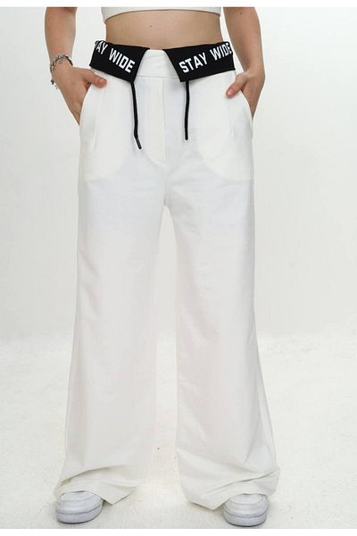 Joui Co Girl's 100% Cotton Garnished Trousers-291