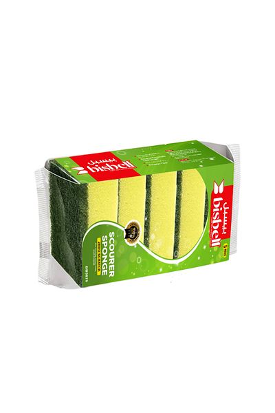 Bisbell Kitchen Sponge Scrubber 5Pcs,Cleaning Sponge,10X7X3Cm