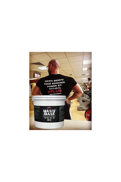 Natural Plus Masiv Mass 4kg, aroma vanilie-Mass Gainer