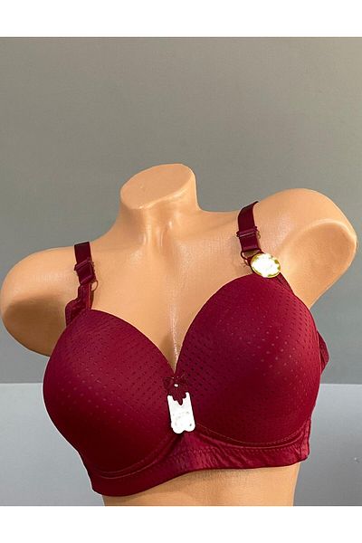 Pardon Perfore Patterned Wireless Fixed Strap Bra 802