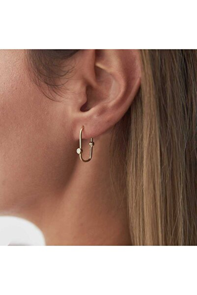 Cherry by Özkonak Tek Taşlı Ataç Küpe