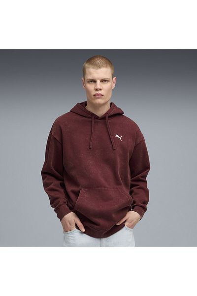 Puma Ανδρικό Φούτερ με Κουκούλα Essentials Elevated Relaxed Wash
