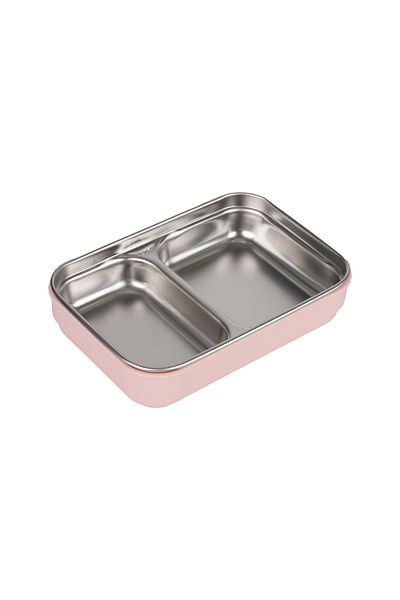 Relaxion Two Layers, Stainless Steel, Pink Lunch Box/Food Storage and Transport Container 1200 Ml. (304)