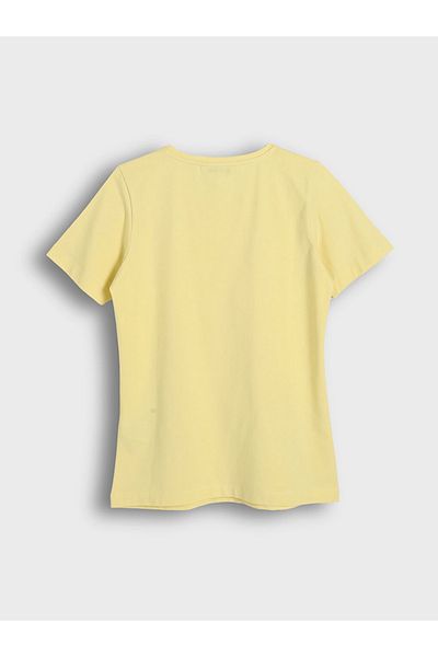 aynewmoda T-Shirt with Short Sleeves, Round Neck, with a Banana and a Simple Fruit Print