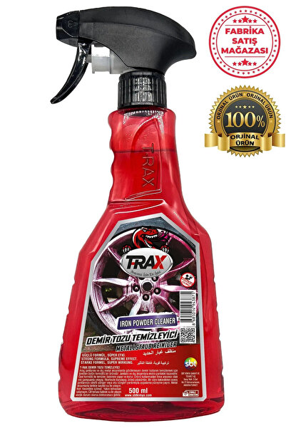baxxe 2 Adet Trax Demir Tozu Temizleyici Yüksek Kaliteli Jant Kaput Gövde Temizleyici Sprey 500 Ml