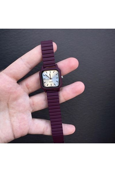 CLUPPOLOON Square Minimal Color Summer Watch