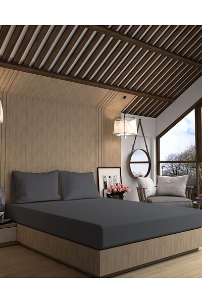 MyStory Home ملاءة سرير مفردة مدخنة