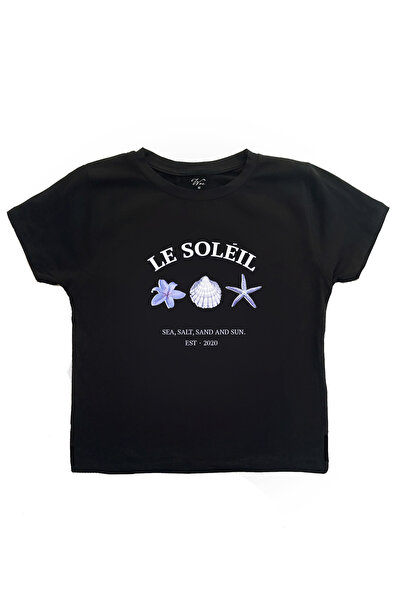 StartMore تي شيرت نسائي قصير مطبوع من Le Soleil