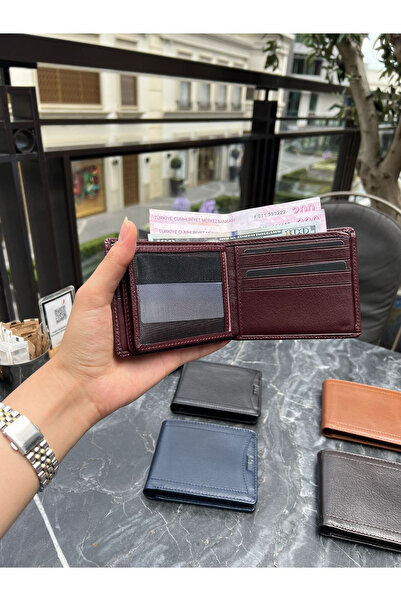 Store Erkek Cüzdan Dikiş Desenli – İsim Yazılı, Kişiye Özel, Hakiki Deri