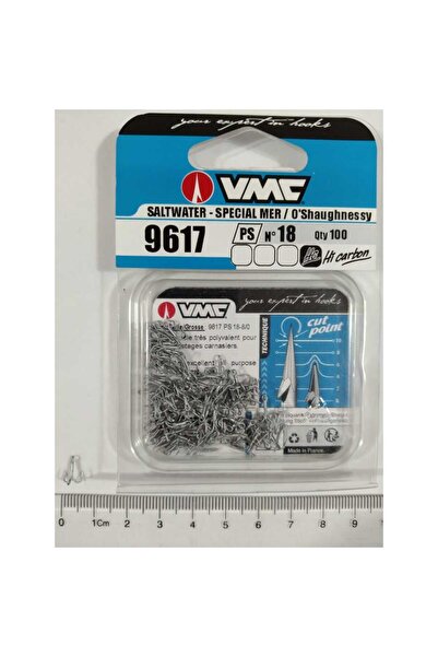 VMC 9617 Perma Stell Üçlü Olta İğnesi 100 lü Paket İğne No : 18