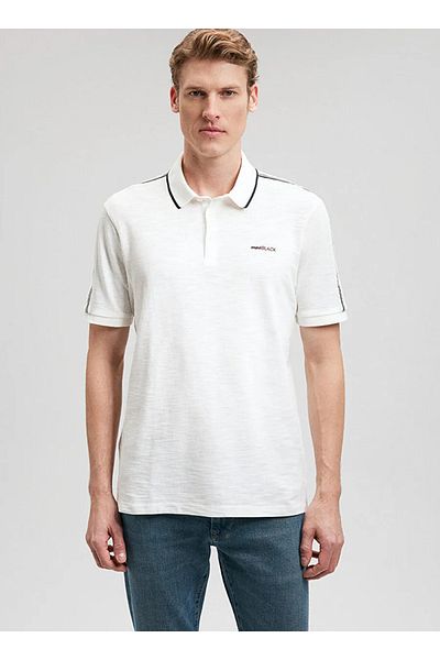 Mavi Plain Off-White Men's Polo T-Shirt Dmk.M0611838-70057