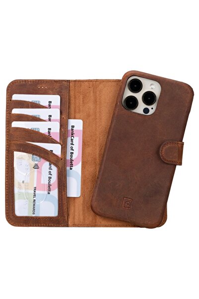 PLM حافظة جلدية متوافقة مع هاتف iPhone 15 Pro F360 G2