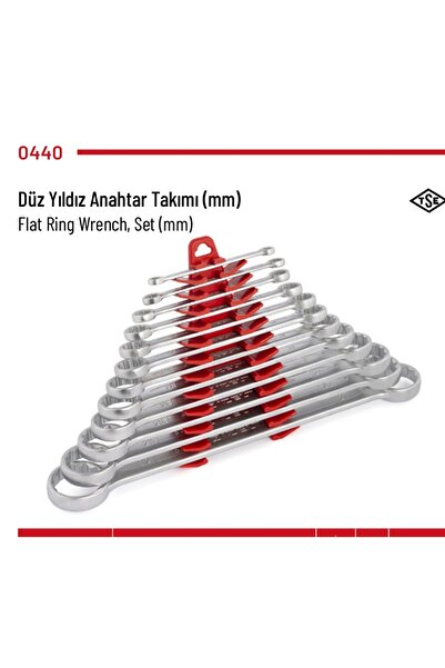 İzeltaş Düz Yıldız Anahtar Takımı 12 li