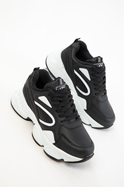 SOHO Black-White Women's Sneaker 20771